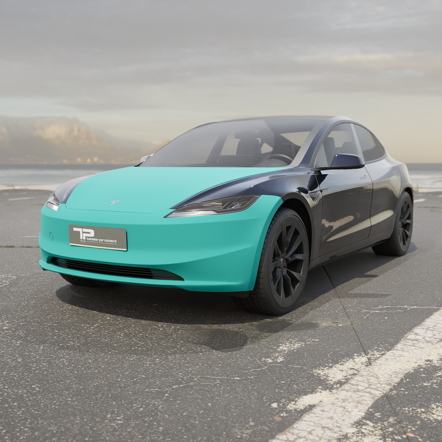 Model 3 "Highland" Frontkit regular - Kit PPF per la parte anteriore del veicolo