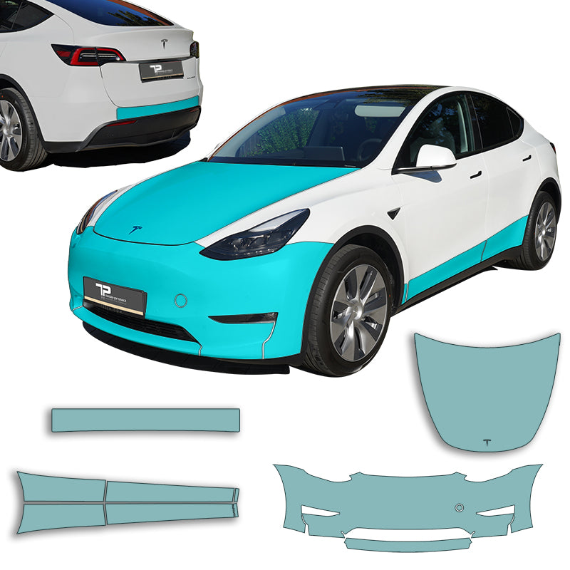 Protezioni per battitacco in fibra di carbonio per Tesla Model Y e Model 3 Protezioni per battitacco in fibra di carbonio per Tesla Model Y e Model 3