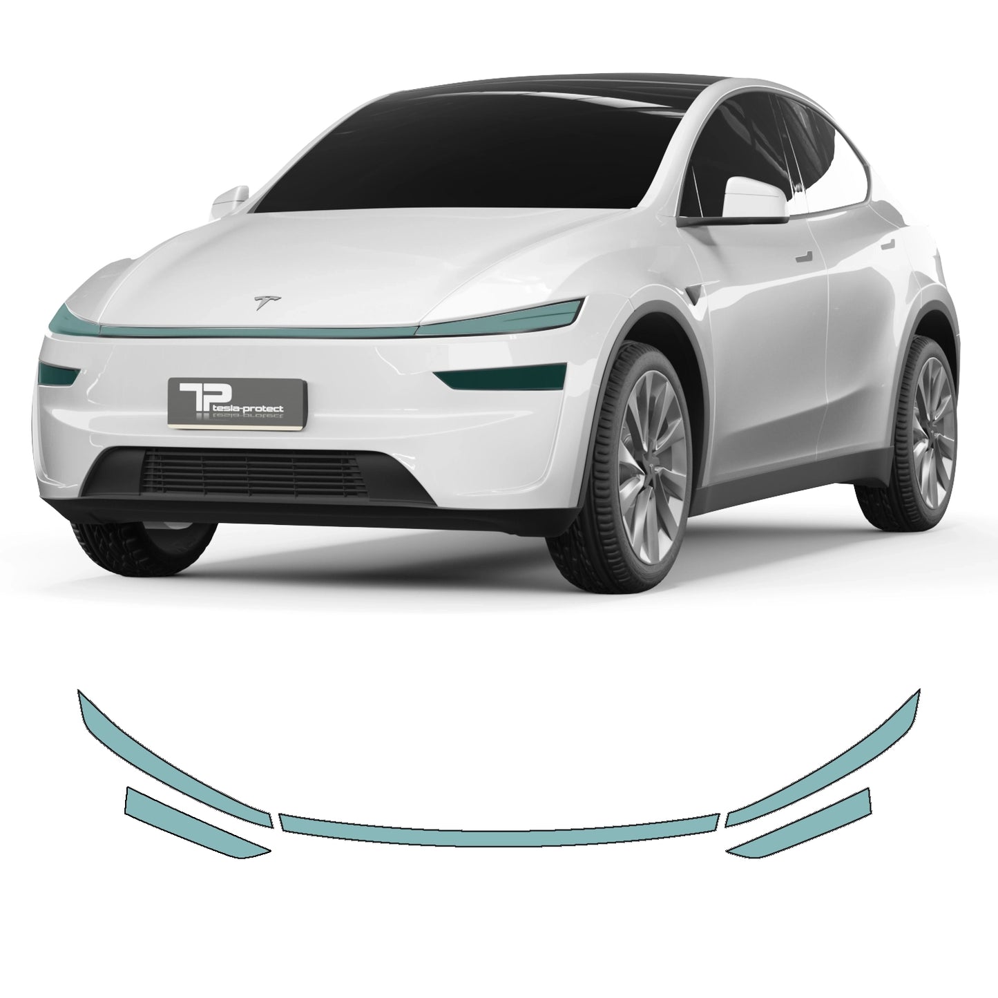  Model Y “Juniper” Pellicola Protettiva PPF per la Barra Luminosa e i Fari