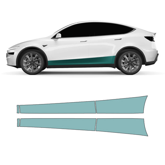 Model Y "Juniper" Sidekit large – Pellicola protettiva PPF per vernice per la zona inferiore della