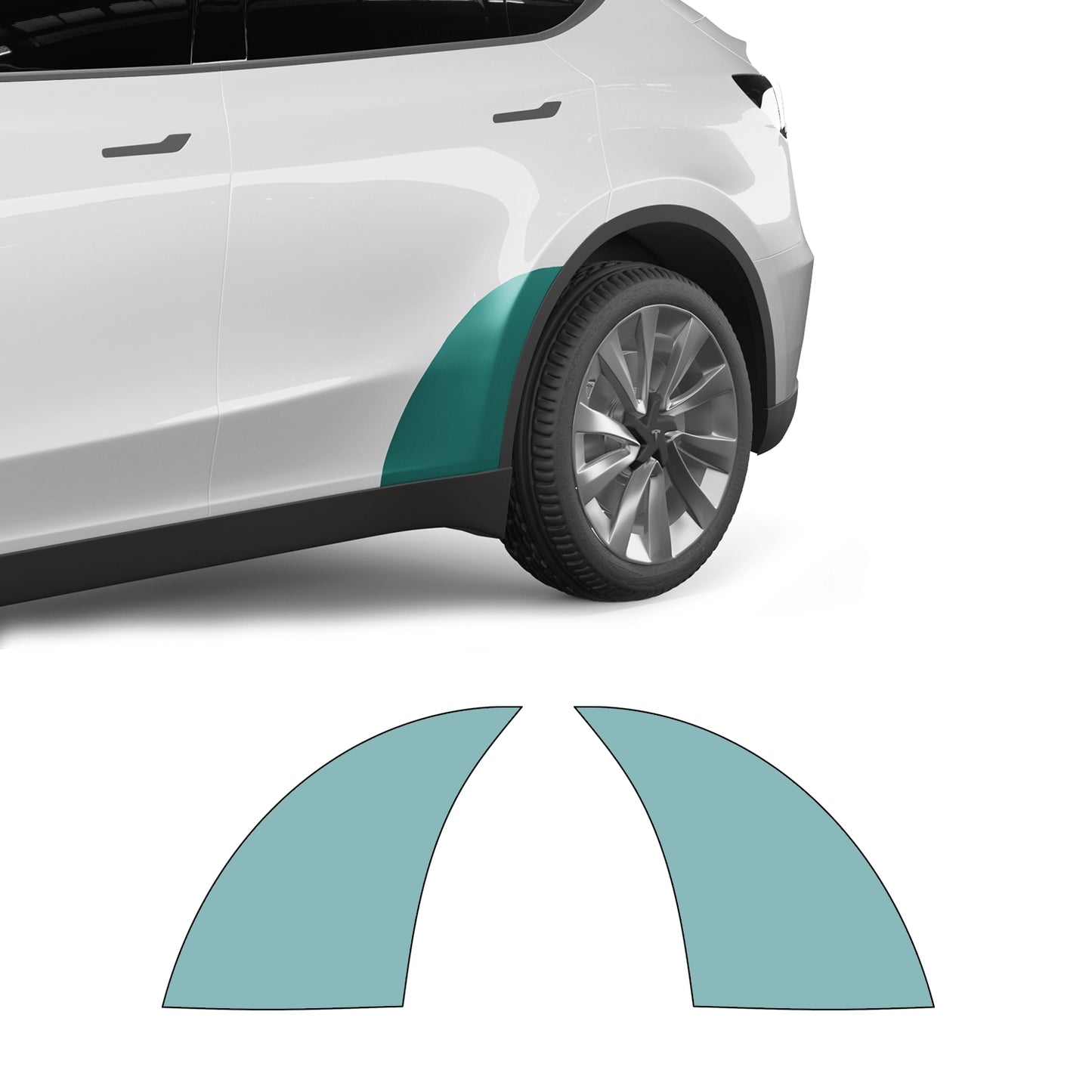 Model Y "Juniper" Sidekit small – Pellicola di protezione della vernice PPF per l’area del portellone posteriore