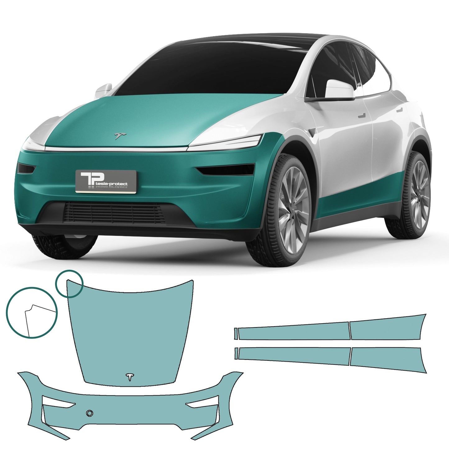 Model Y Ultimate Kit – Kit pellicola protettiva PPF per vernice di grandi dimensioni